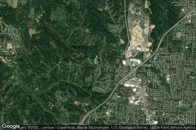 Vue aérienne de Dry Ridge