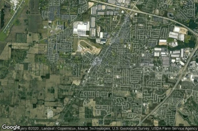 Vue aérienne de Grove City