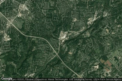 Vue aérienne de The Village of Indian Hill