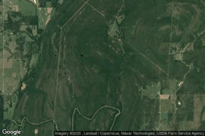 Vue aérienne de Atoka County