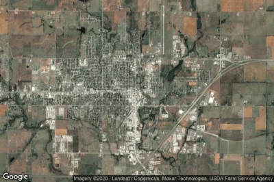 Vue aérienne de Elk City