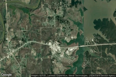 Vue aérienne de Mannford