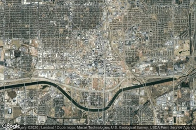 Vue aérienne de Oklahoma City