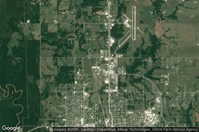 Vue aérienne de Okmulgee County