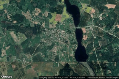 Vue aérienne de Valdemarpils