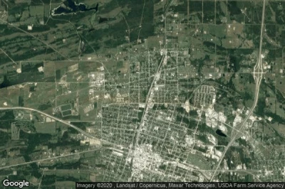 Vue aérienne de Pittsburg County