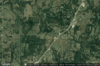 Vue aérienne de Rogers County