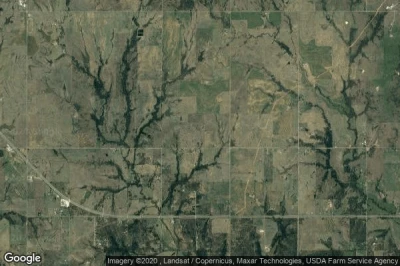 Vue aérienne de Stephens County