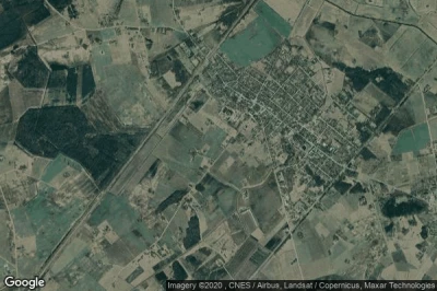 Vue aérienne de Ļurbava