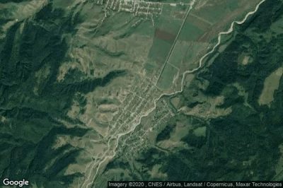 Vue aérienne de Zhankhoteko