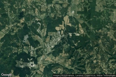 Vue aérienne de Lynchburg