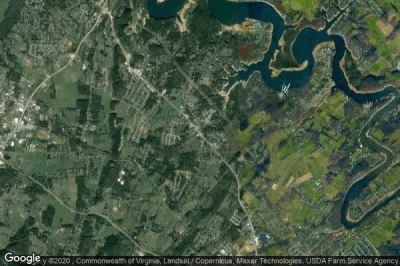 Vue aérienne de Oak Grove