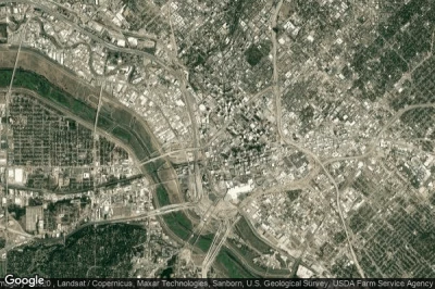 Vue aérienne de Dallas