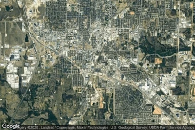 Vue aérienne de Denton County