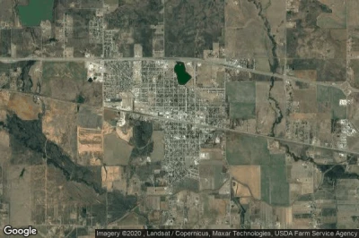 Vue aérienne de Iowa Park