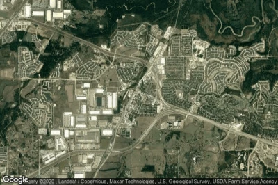 Vue aérienne de Roanoke