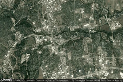 Vue aérienne de Round Rock
