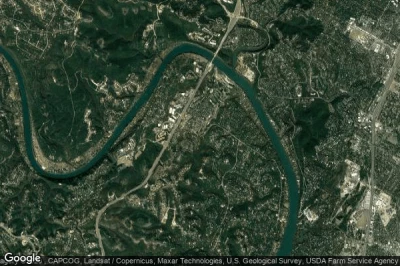 Vue aérienne de Travis County