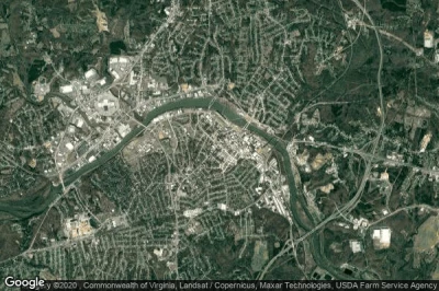 Vue aérienne de City of Danville