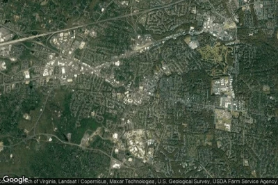 Vue aérienne de Fairfax