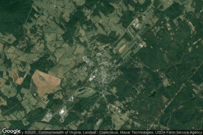 Vue aérienne de Gordonsville