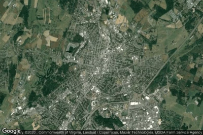 Vue aérienne de City of Harrisonburg