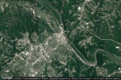 Vue aérienne de City of Lynchburg