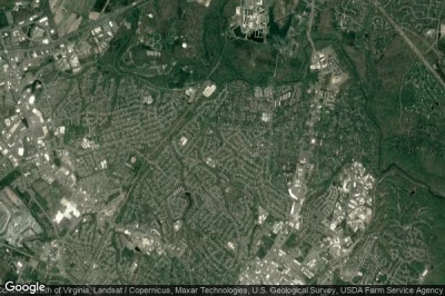 Vue aérienne de Manassas Park