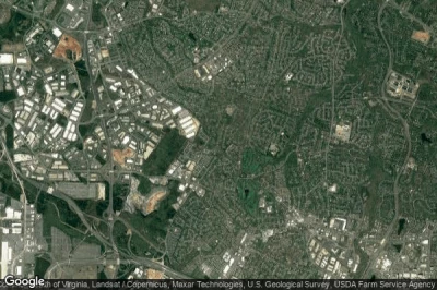 Vue aérienne de Oak Grove