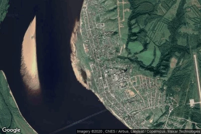 Vue aérienne de Ust-Tsilma