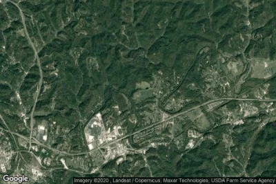 Vue aérienne de Cabell County