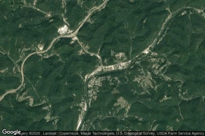 Vue aérienne de Elkview