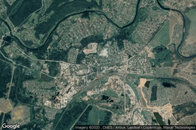 Vue aérienne de Tuchkovo