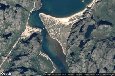 Vue aérienne de Teriberka