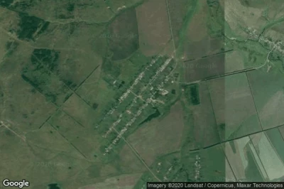 Vue aérienne de Tarkhanskaya Pot’ma