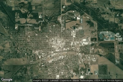 Vue aérienne de Marshalltown