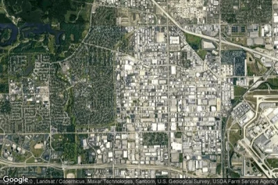 Vue aérienne de Elk Grove Village