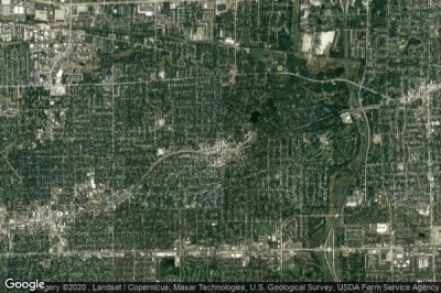 Vue aérienne de Glen Ellyn