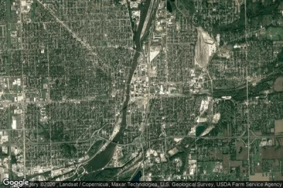 Vue aérienne de Joliet
