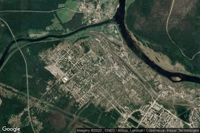 Vue aérienne de Sosnogorsk