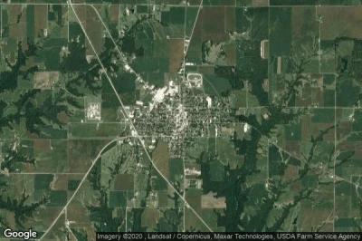 Vue aérienne de Rushville