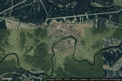 Vue aérienne de Solginskiy