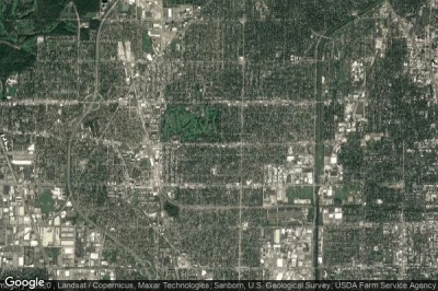 Vue aérienne de Skokie