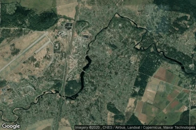 Vue aérienne de Siverskiy