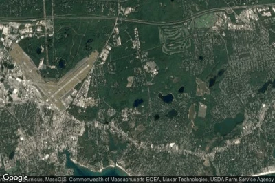 Vue aérienne de Barnstable County