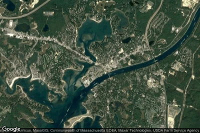 Vue aérienne de Buzzards Bay