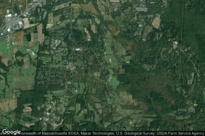 Vue aérienne de South Amherst