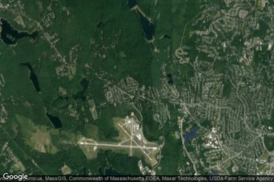 Vue aérienne de West Tatnuck