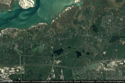 Vue aérienne de Yarmouth Port