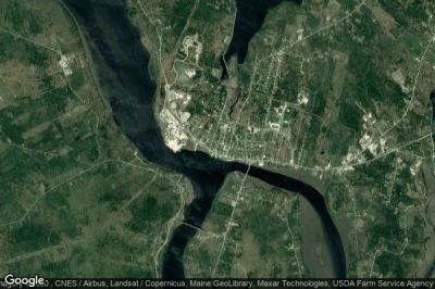 Vue aérienne de Bucksport